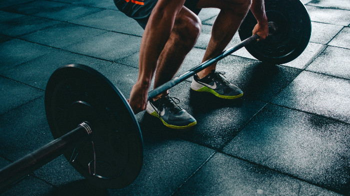 Strength training with a barbell